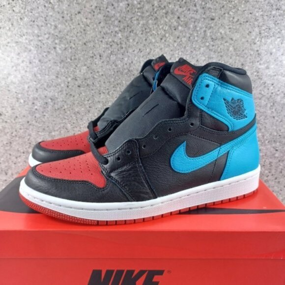 Nike Air Jordan 1 High OG UNC to Chicago Sneakers Women's Size 9 Men's 7 Shoes - Picture 6 of 12